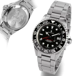 Steinhart Watches Gmt-Ocean 1 Black Ceramic Diver Watch
