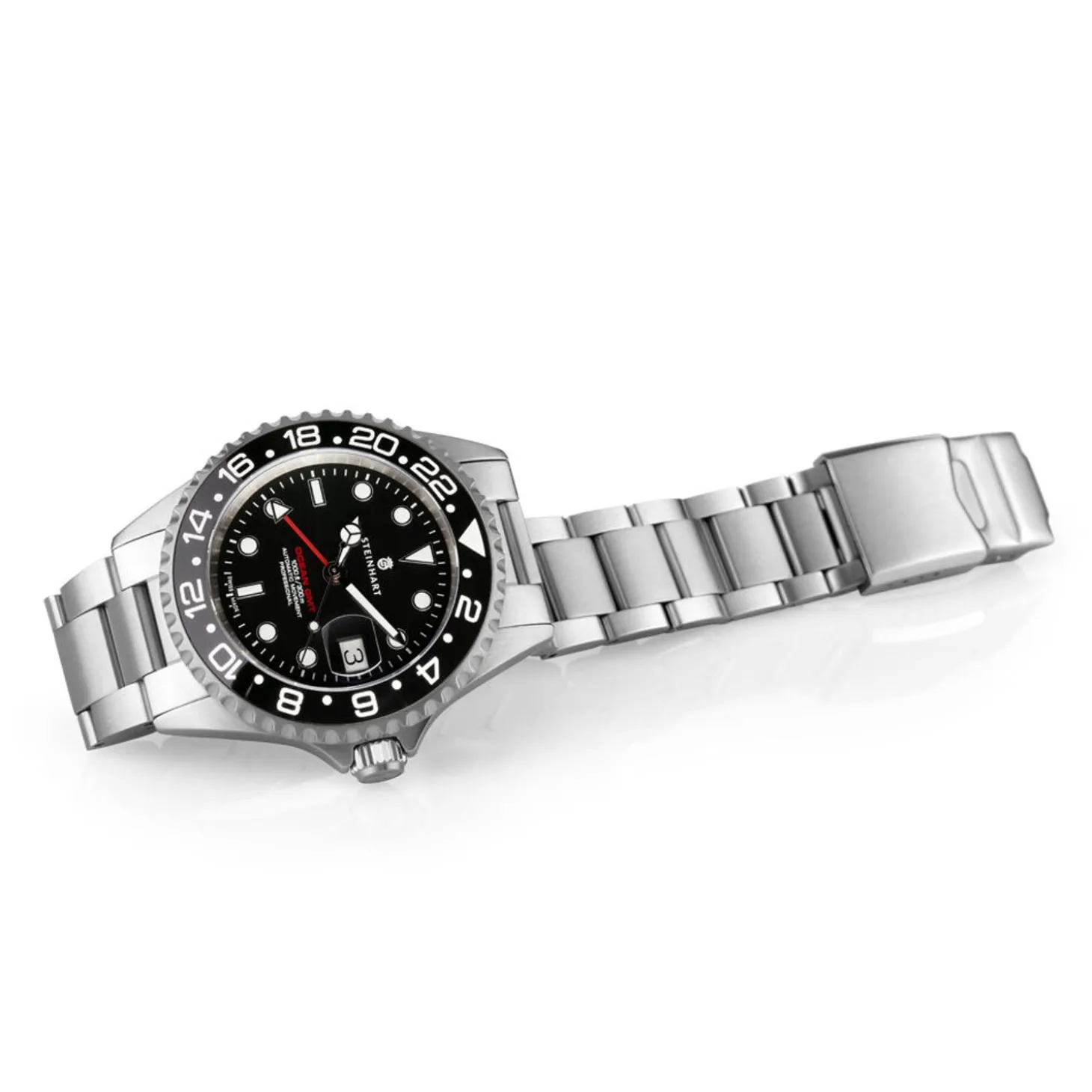 Steinhart Watches Gmt-Ocean 1 Black Ceramic Diver Watch