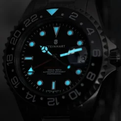 Steinhart Watches Gmt-Ocean 1 Black Ceramic Diver Watch