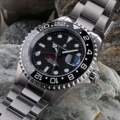 Steinhart Watches Gmt-Ocean 1 Black Ceramic Diver Watch