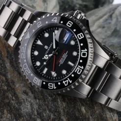 Steinhart Watches Gmt-Ocean 1 Black Ceramic Diver Watch