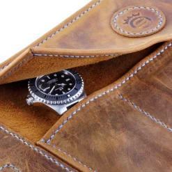 Steinhart Watches Leather Roll Brown For Four Watches