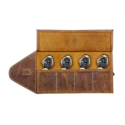 Steinhart Watches Leather Roll Brown For Four Watches