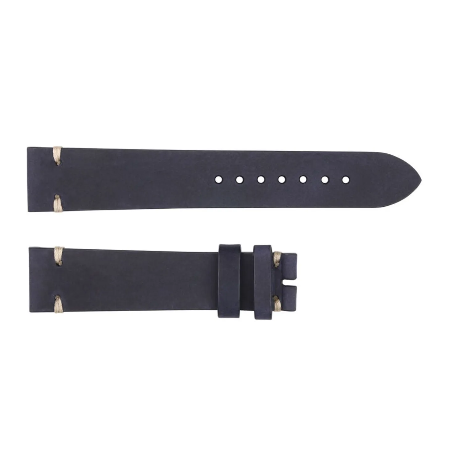 Steinhart Watches Leather Strap Dark Blue For Monopusher Size S