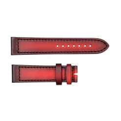 Steinhart Watches Leather Strap For Ocean Two Carbon Red Size M