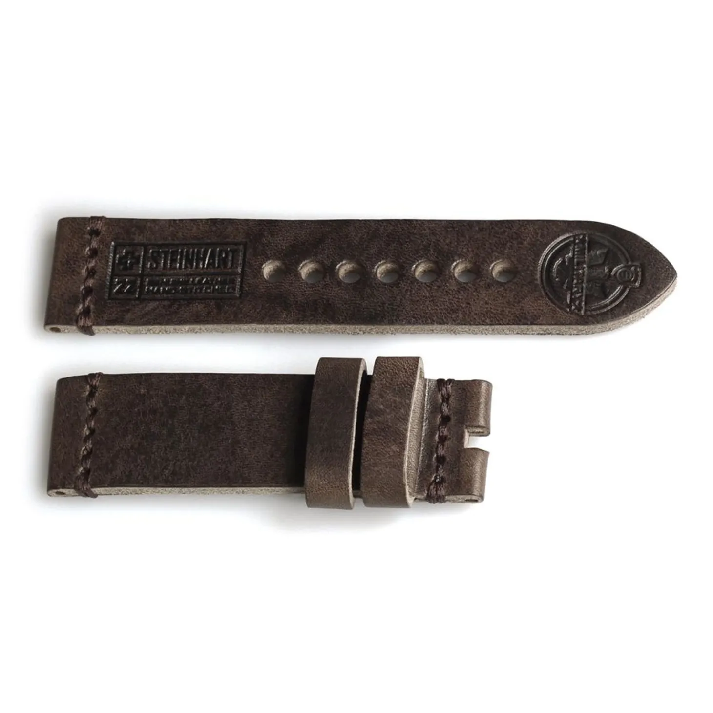 Steinhart Watches Leather Strap Military Vintage Brown Size M