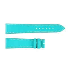 Steinhart Watches Leather Strap Turquoise With White Stitching, Size M