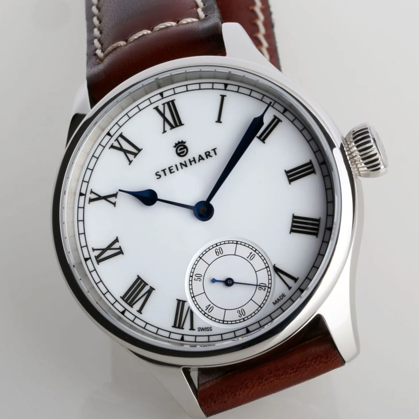 Steinhart Watches Marine Chronometer 42 White Roman