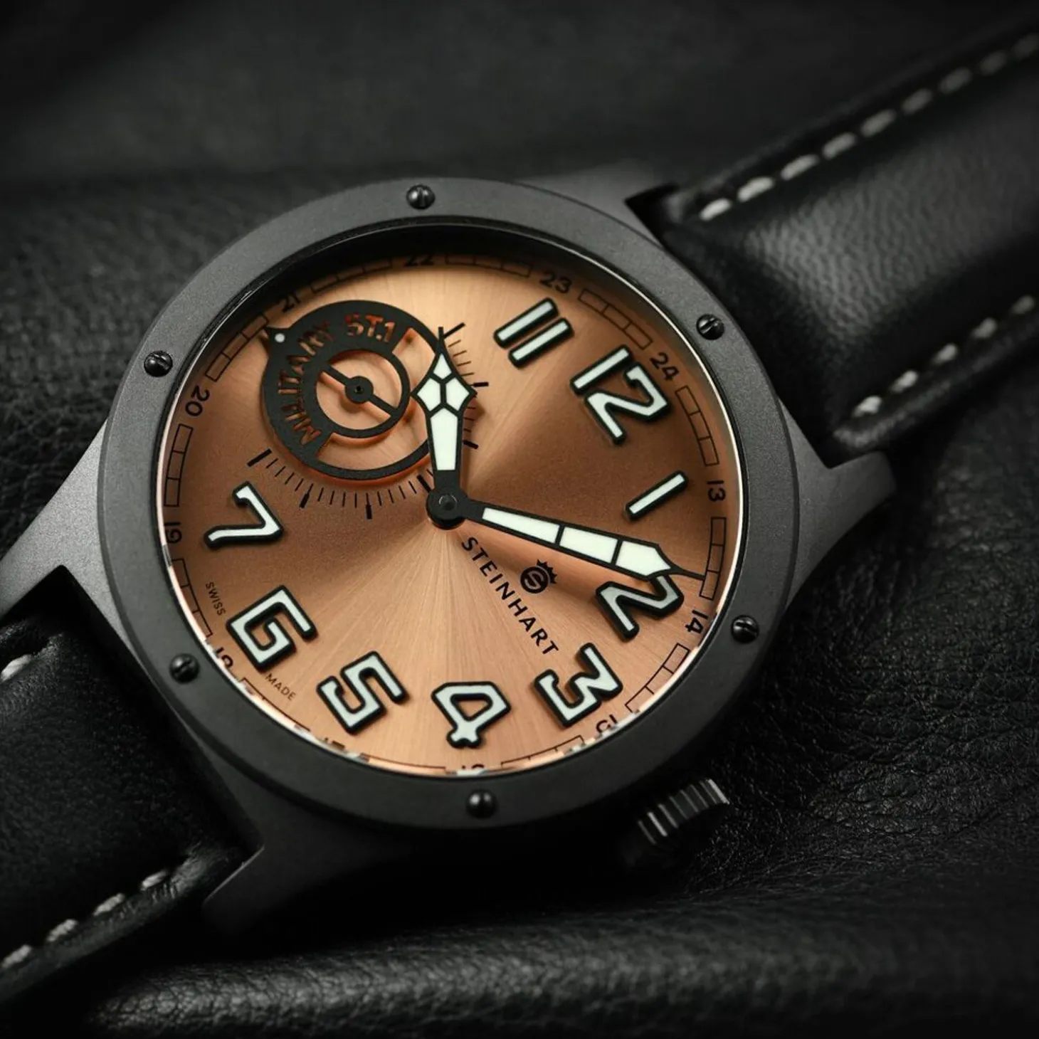 Steinhart Watches Military 47 St1 Pink Gold Ltd. Edition