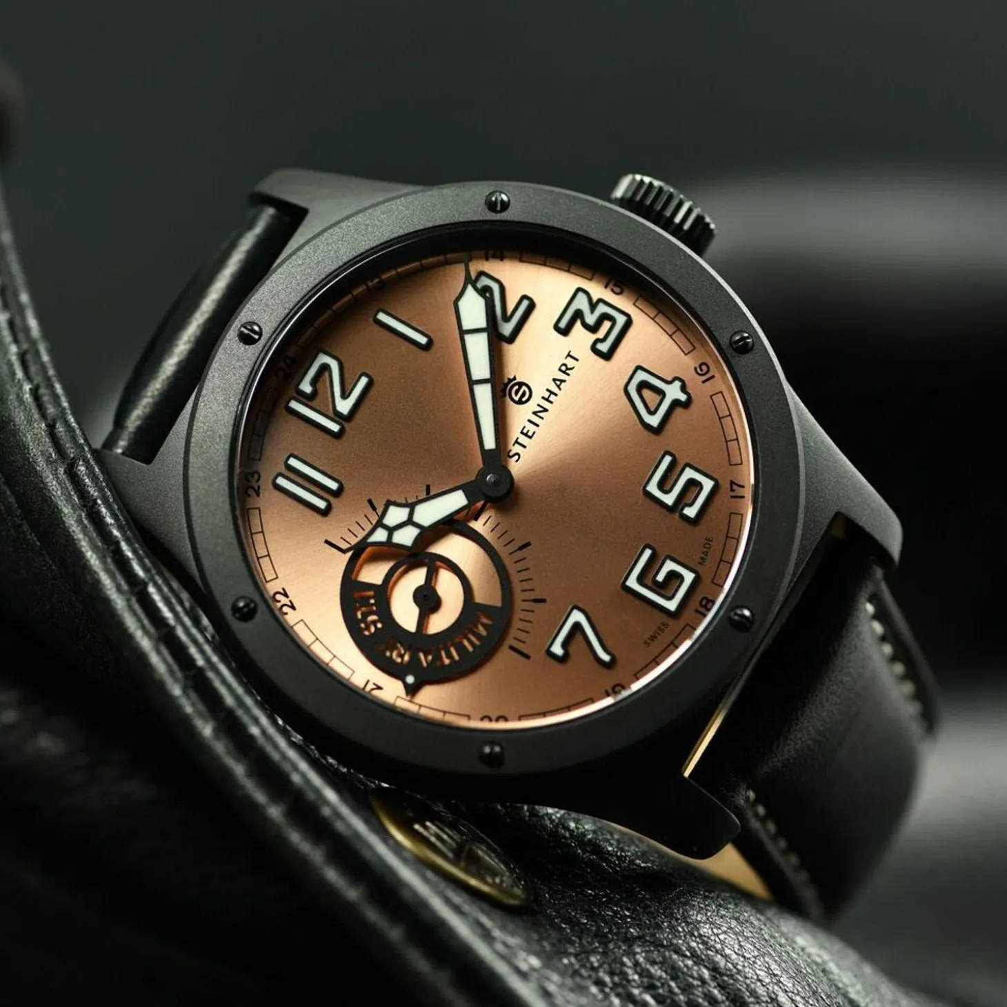 Steinhart Watches Military 47 St1 Pink Gold Ltd. Edition