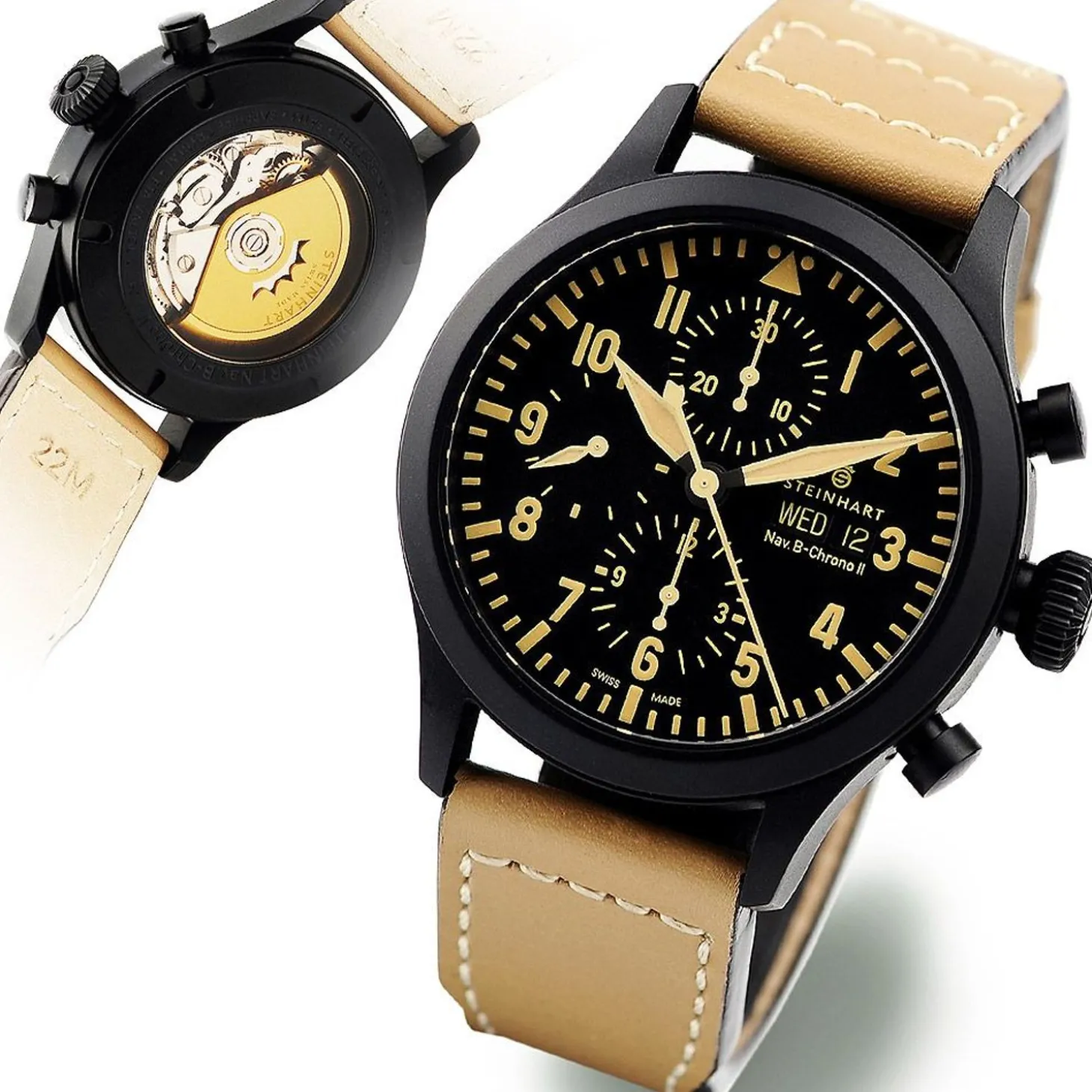Steinhart Watches Nav B Chrono Ii Black Dlc