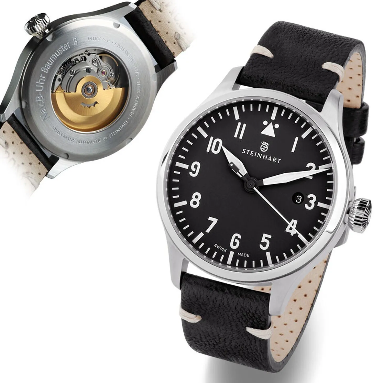 Steinhart Watches Nav B-Uhr 42 Black A-Muster