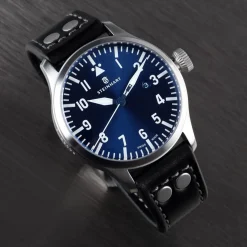 Steinhart Watches Nav B-Uhr 44 Date Blue