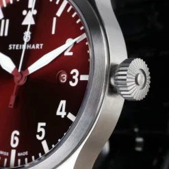 Steinhart Watches Nav B-Uhr 44 Date Red