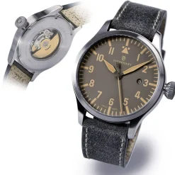 Steinhart Watches Nav B-Uhr 44 Date Vintage Grey