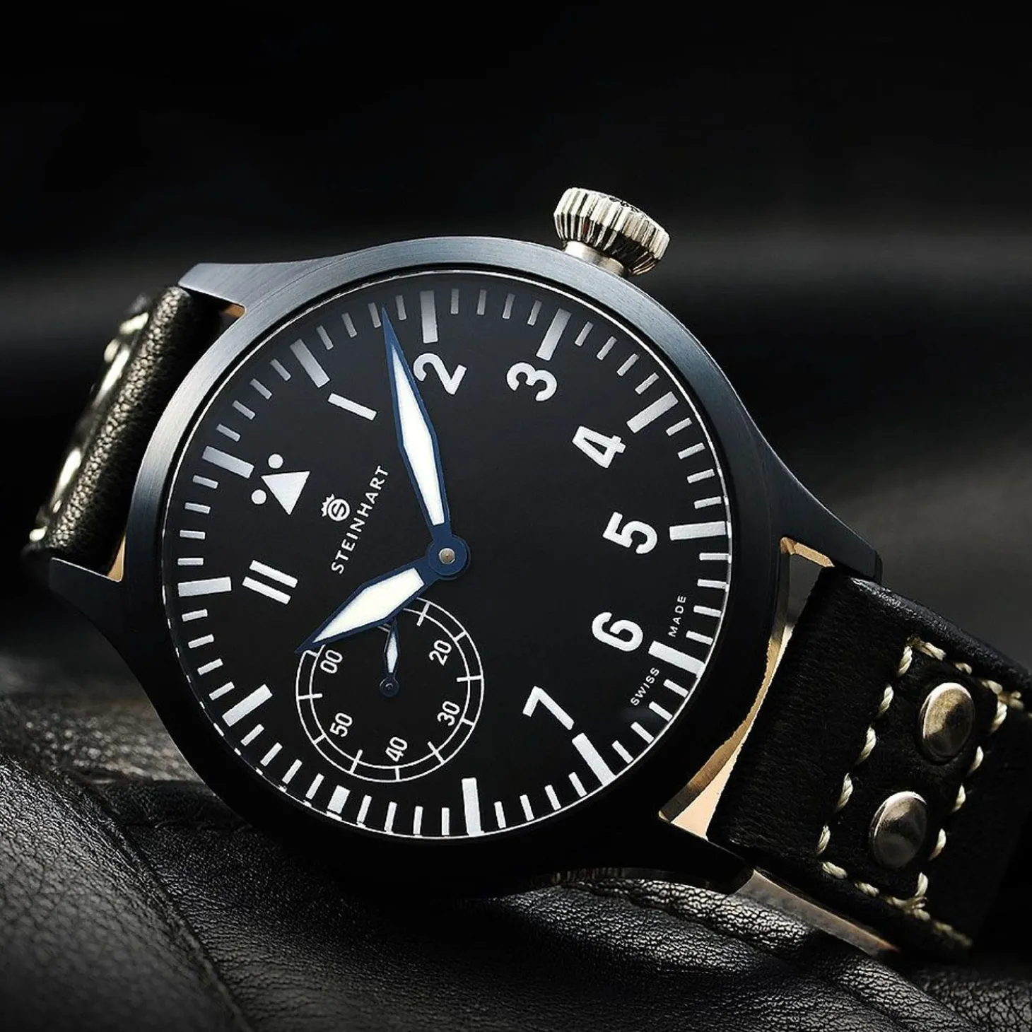 Steinhart Watches Nav B-Uhr 47 Handaufzug Black