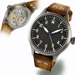 Steinhart Watches Nav B-Uhr 44 Titan A Muster Zentralsekunde
