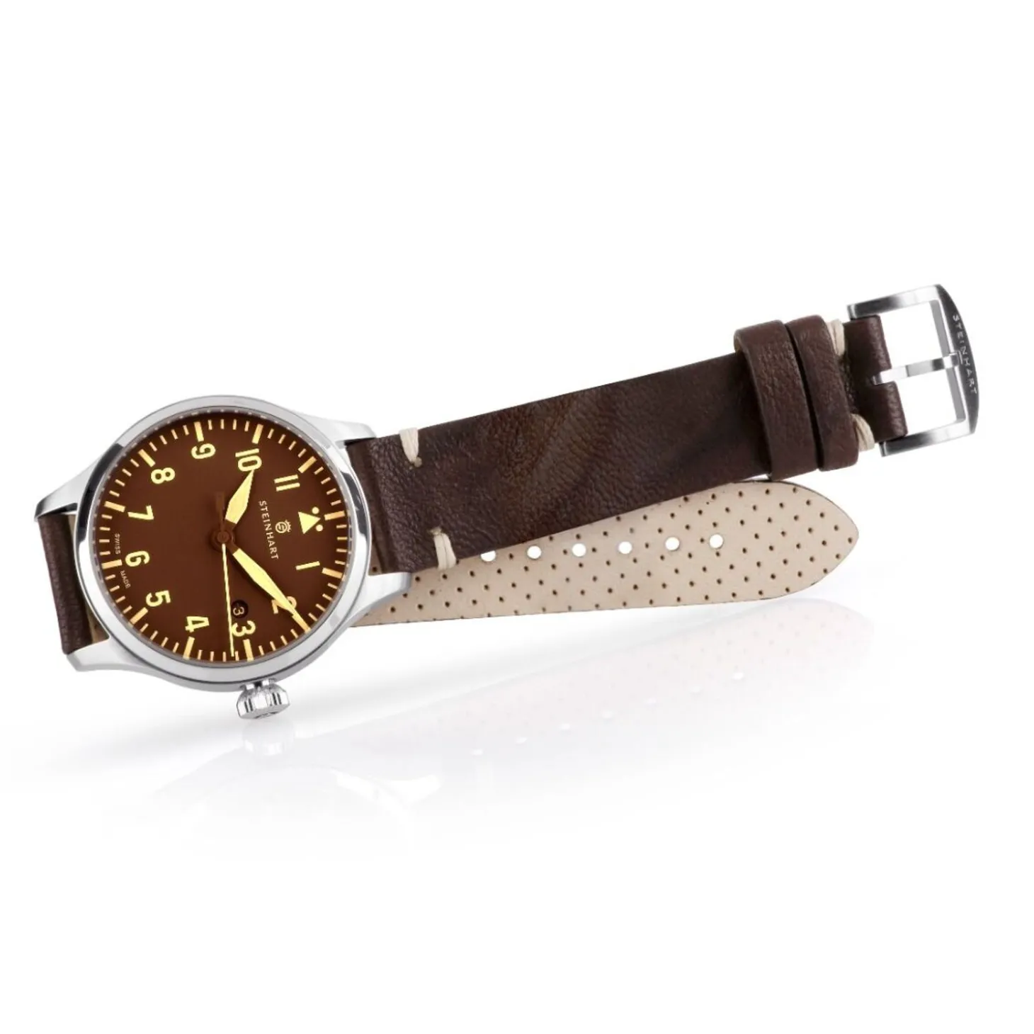 Steinhart Watches Nav B-Uhr 42 Vintage Brown A-Muster