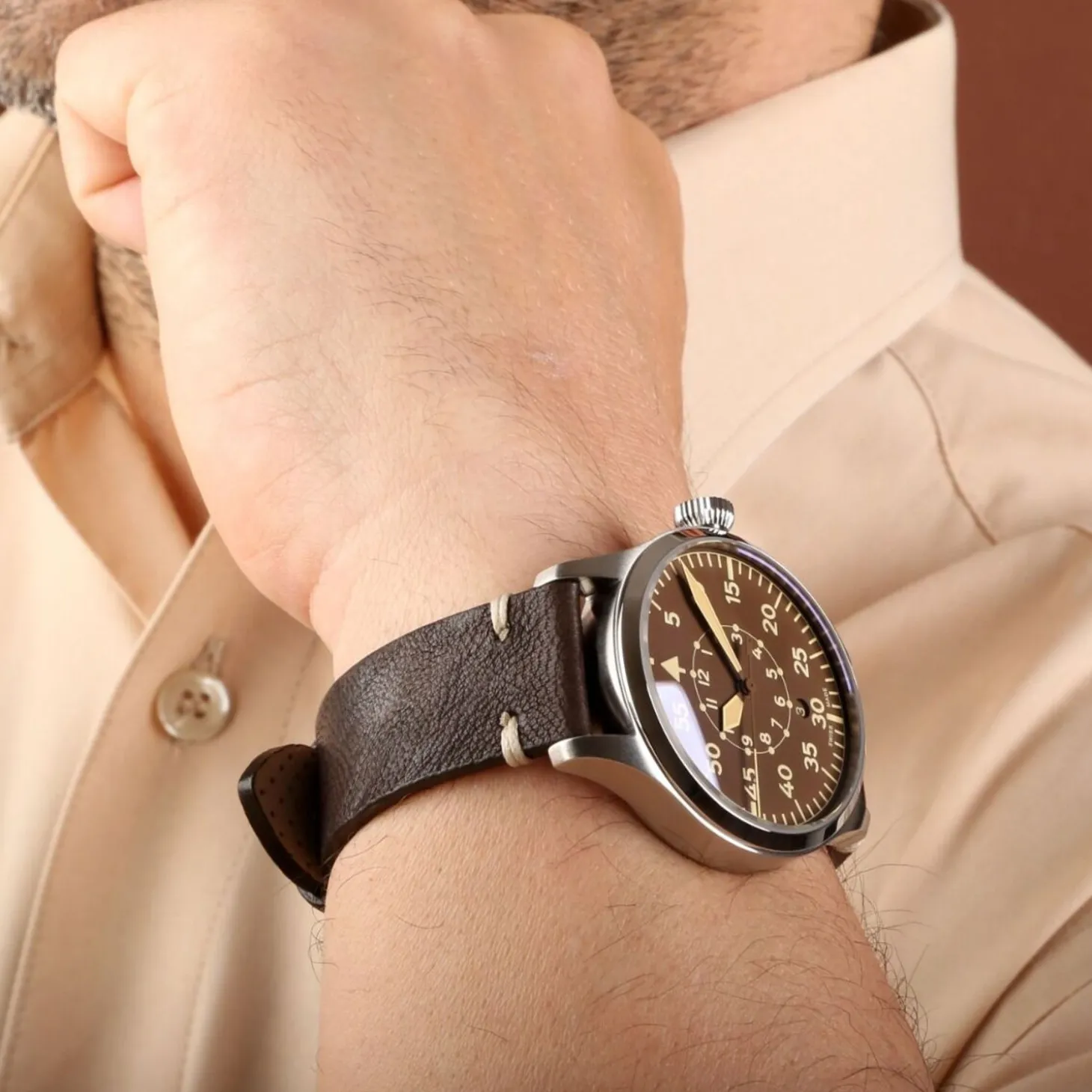 Steinhart Watches Nav B-Uhr 42 Vintage Brown B-Muster