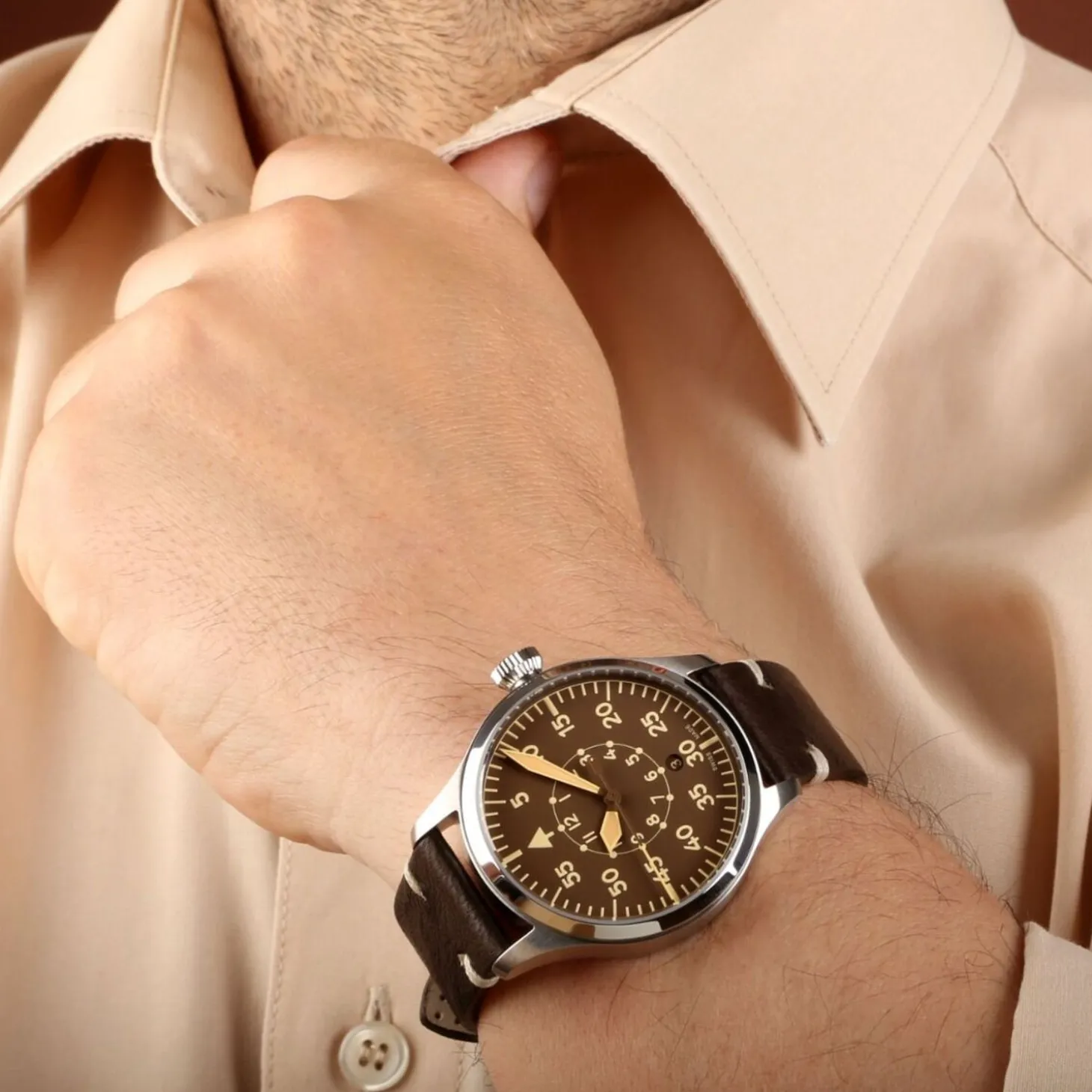 Steinhart Watches Nav B-Uhr 42 Vintage Brown B-Muster