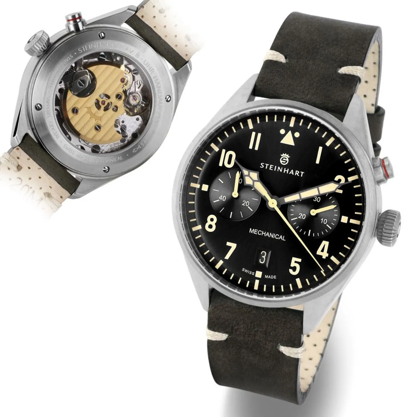 Steinhart Watches Nav.B - Monopusher 42 Black