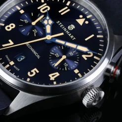Steinhart Watches Nav.B - Monopusher 42 Blue