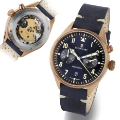 Steinhart Watches Nav.B - Monopusher Bronze 42 Blue