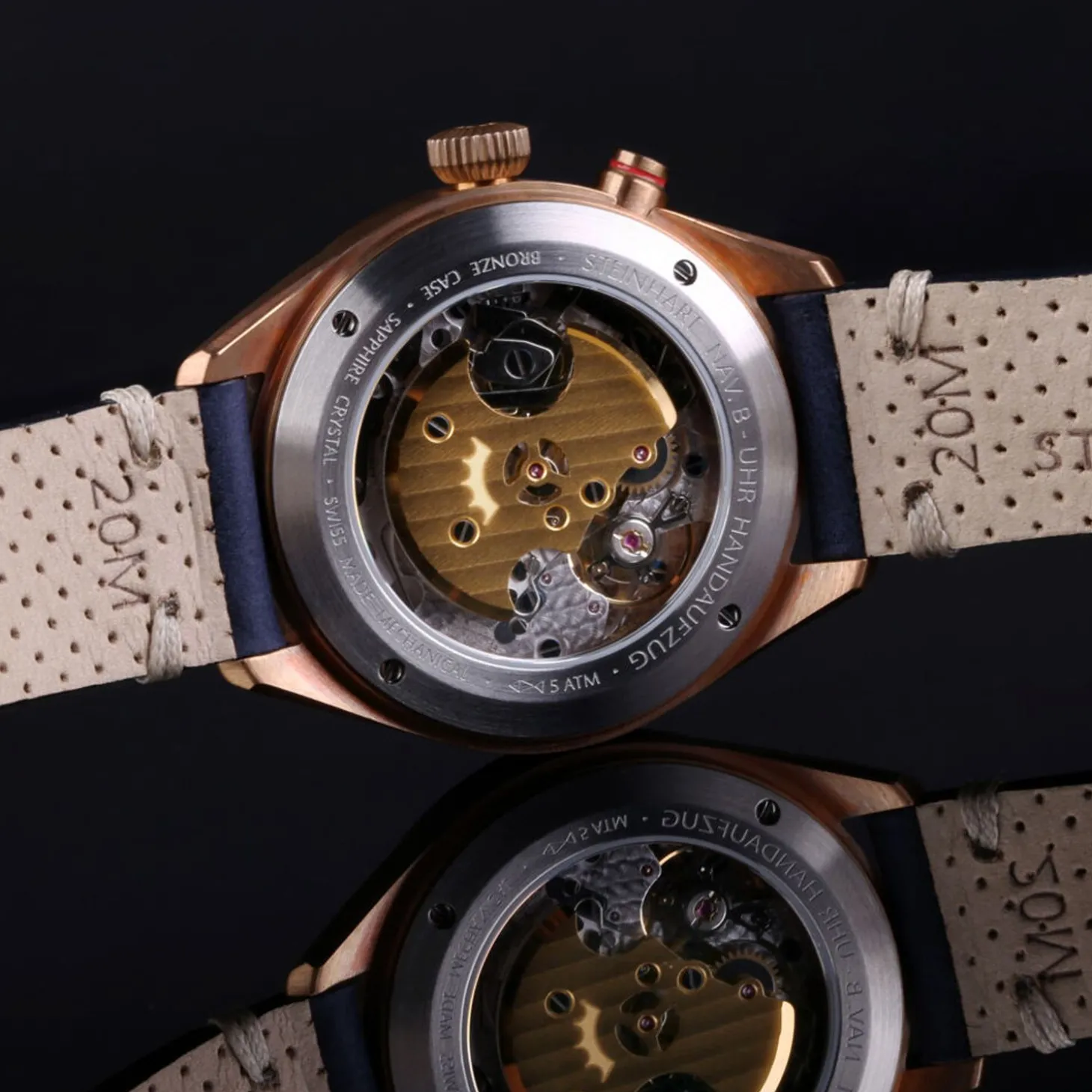 Steinhart Watches Nav.B - Monopusher Bronze 42 Blue