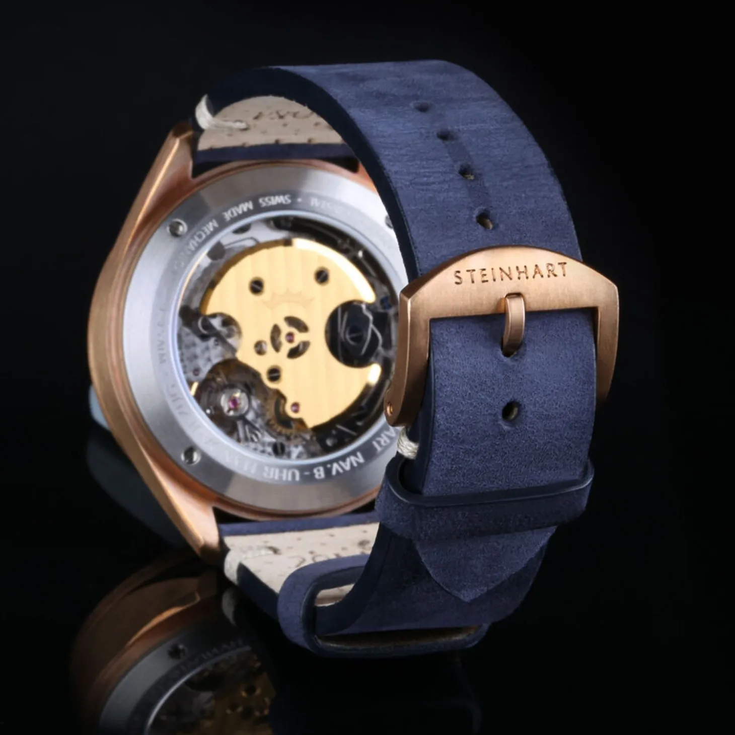 Steinhart Watches Nav.B - Monopusher Bronze 42 Blue