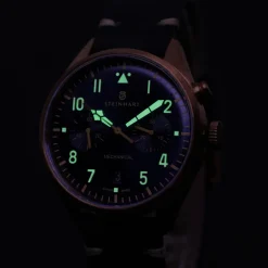 Steinhart Watches Nav.B - Monopusher Bronze 42 Blue