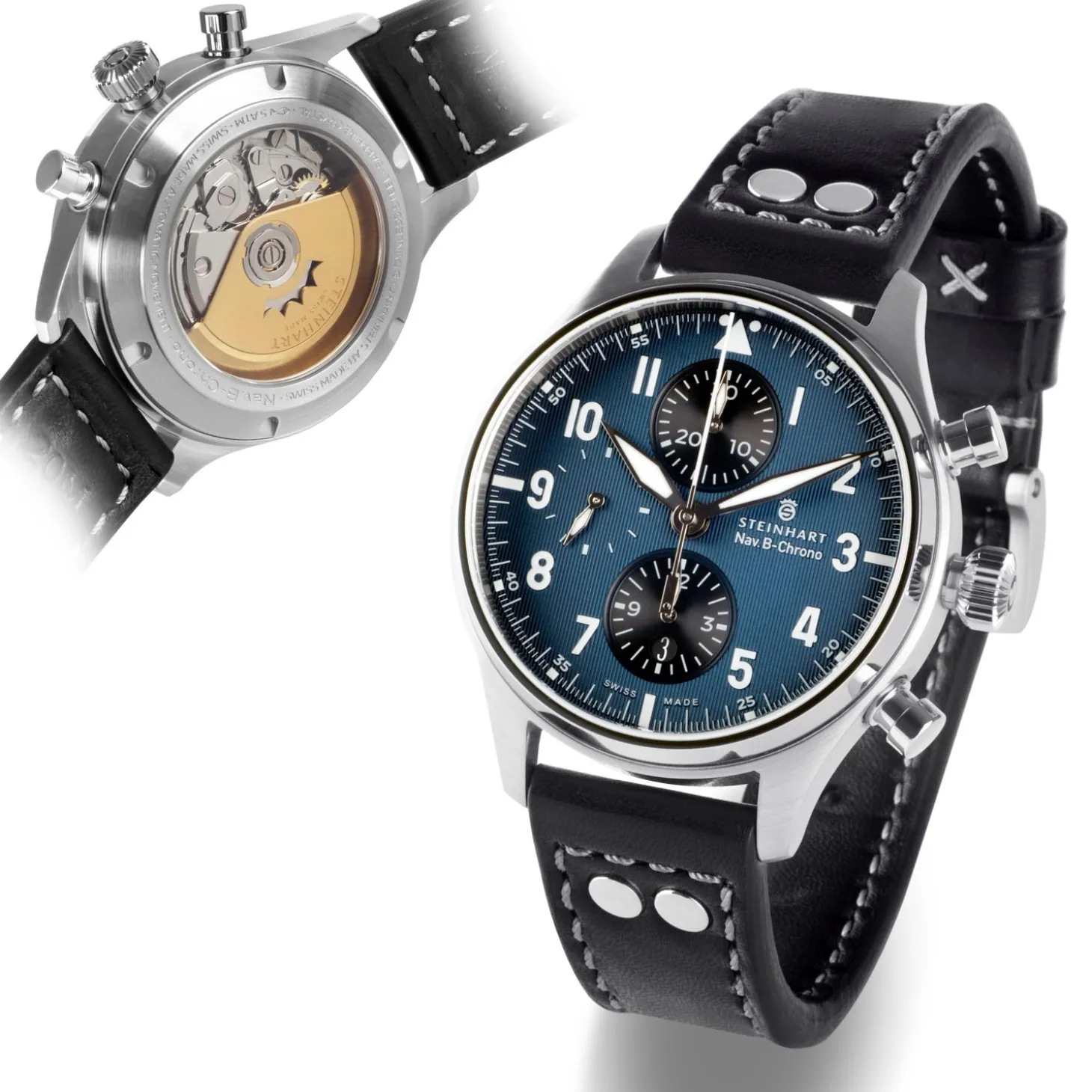 Steinhart Watches Nav.B-Chrono 42 Classic A-Type Blue