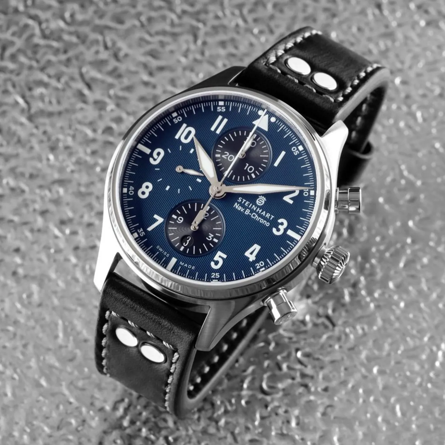 Steinhart Watches Nav.B-Chrono 42 Classic A-Type Blue