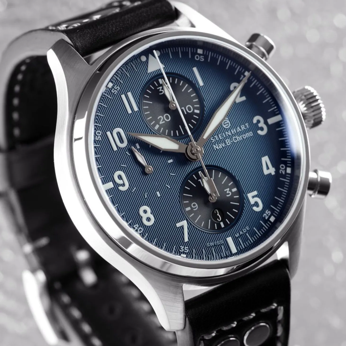 Steinhart Watches Nav.B-Chrono 42 Classic A-Type Blue