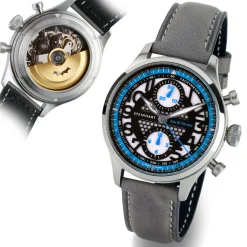 Steinhart Watches Nav.B-Chrono 42 Skeleton Blue
