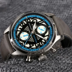 Steinhart Watches Nav.B-Chrono 42 Skeleton Blue