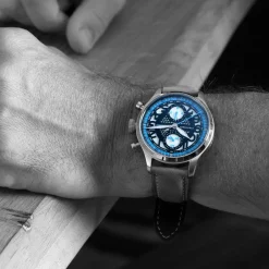 Steinhart Watches Nav.B-Chrono 42 Skeleton Blue