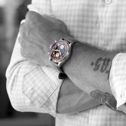 Steinhart Watches Nav.B-Chrono 42 Skeleton Orange