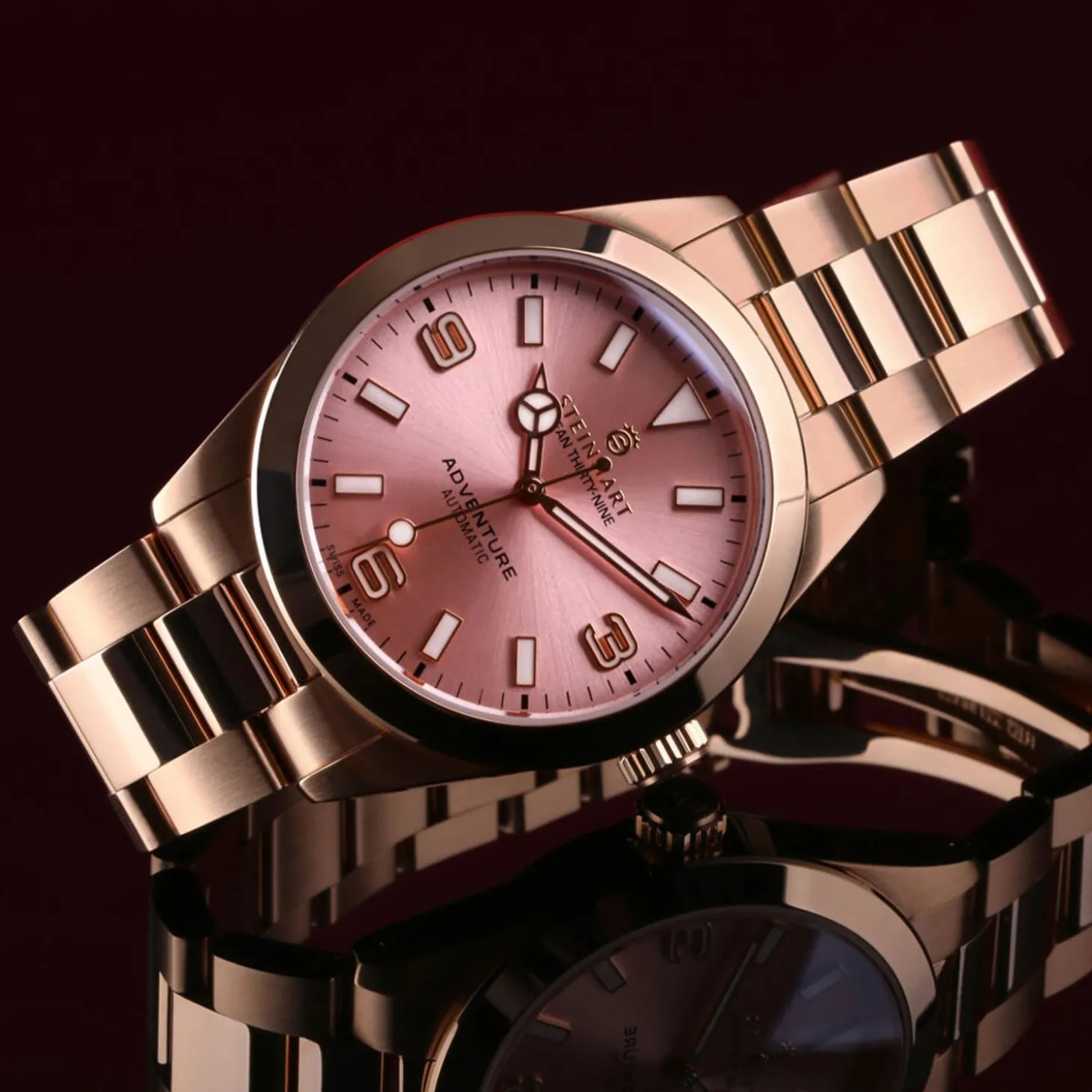 Steinhart Watches Ocean 39 Adventure Pink Gold