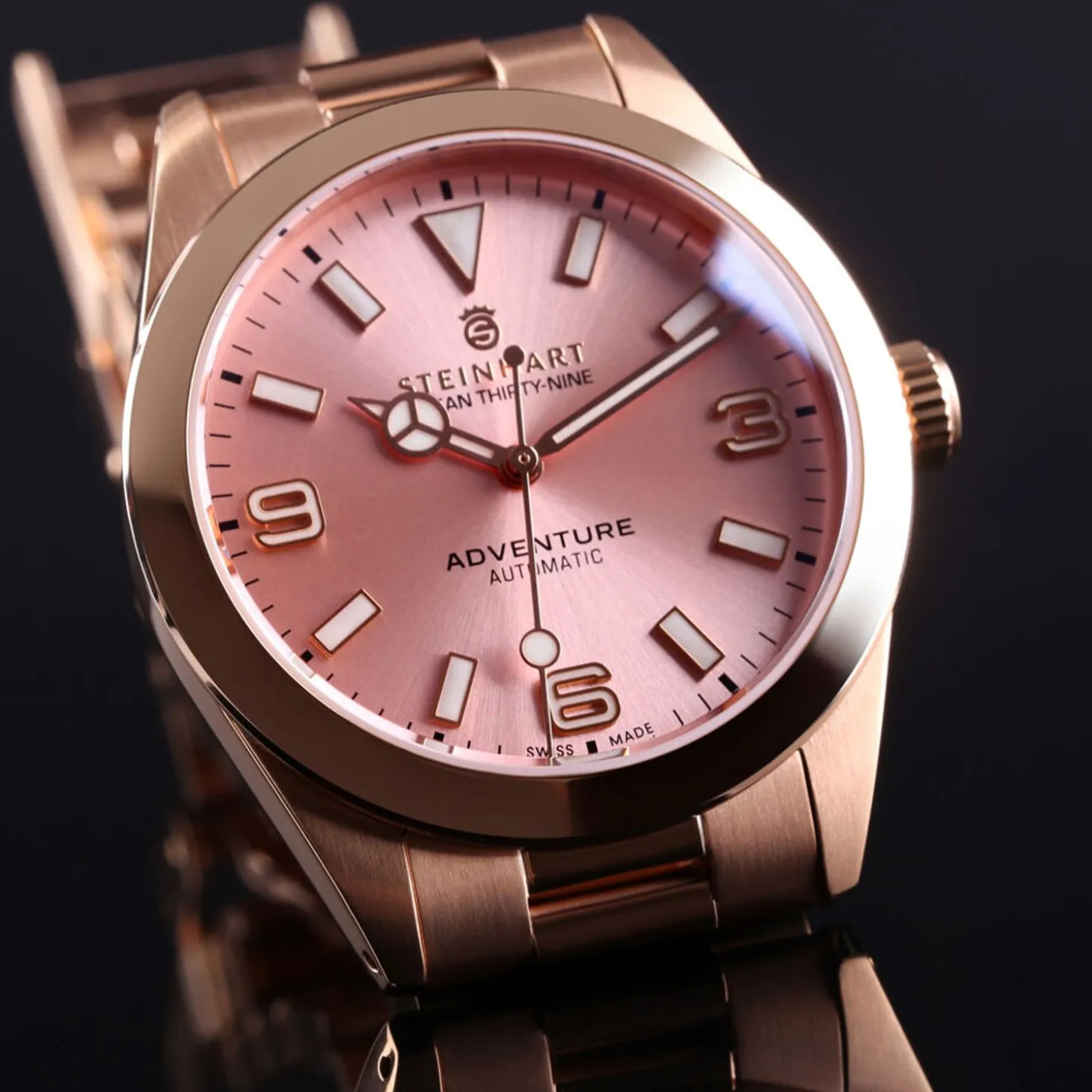 Steinhart Watches Ocean 39 Adventure Pink Gold