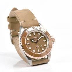 Steinhart Watches Ocean 39 Beige Ceramic Diver Watch