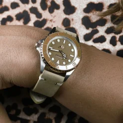 Steinhart Watches Ocean 39 Beige Ceramic Diver Watch
