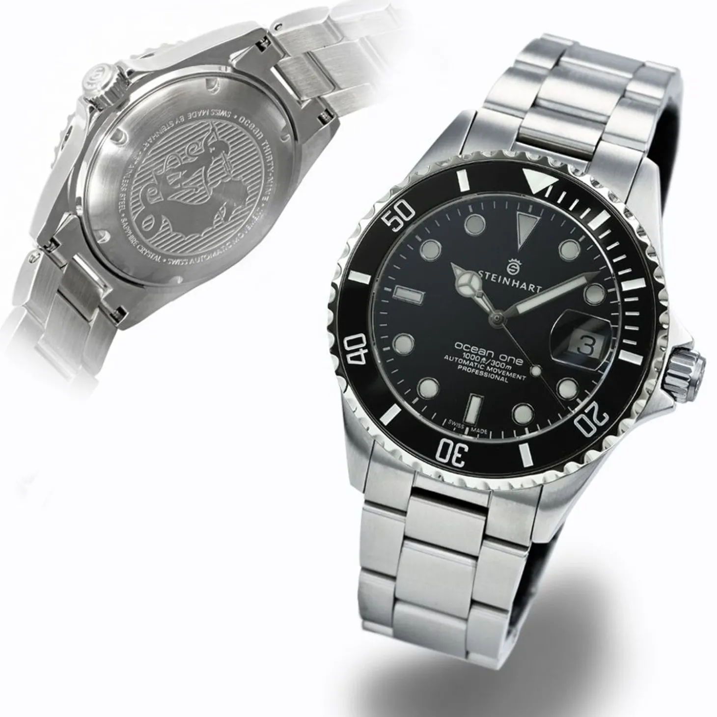 Steinhart Watches Ocean 39 Black Ceramic Diver Watch