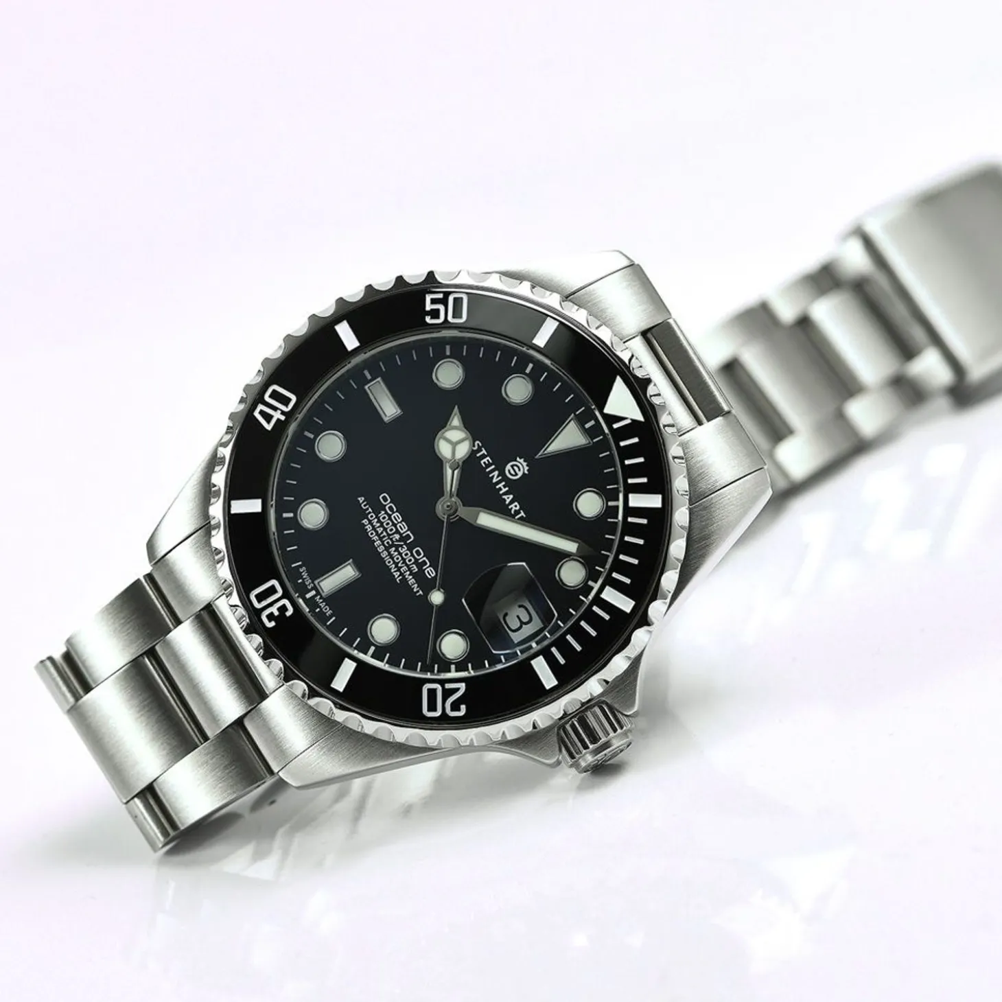 Steinhart Watches Ocean 39 Black Ceramic Diver Watch