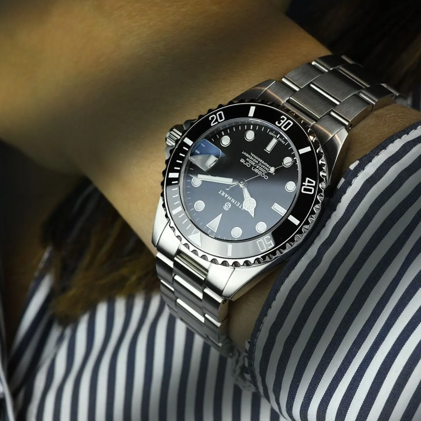 Steinhart Watches Ocean 39 Black Ceramic Diver Watch