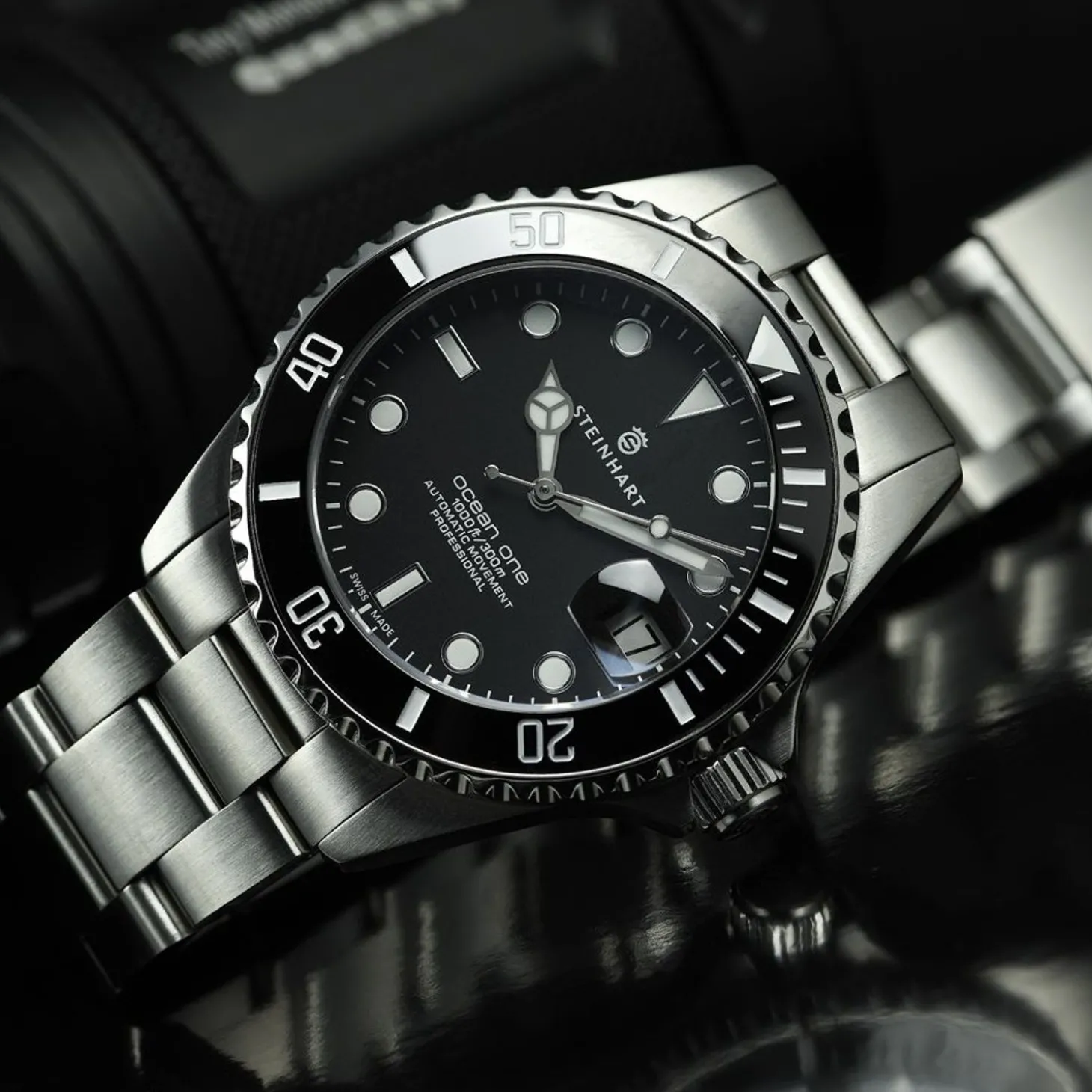 Steinhart Watches Ocean 39 Black Ceramic Diver Watch