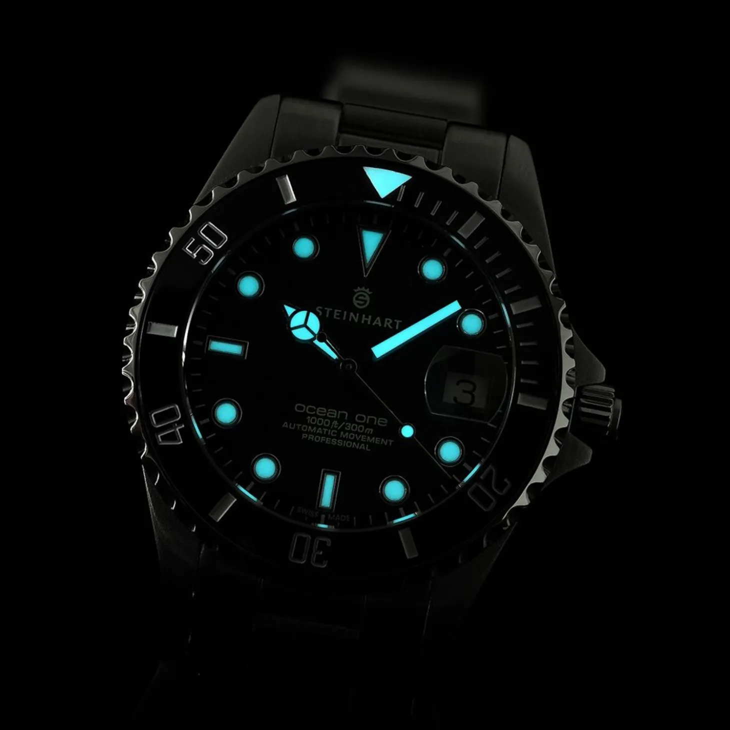 Steinhart Watches Ocean 39 Black Ceramic Diver Watch