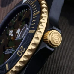 Steinhart Watches Ocean 39 Black Military Camouflage Diver Watch