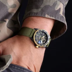 Steinhart Watches Ocean 39 Black Military Camouflage Diver Watch