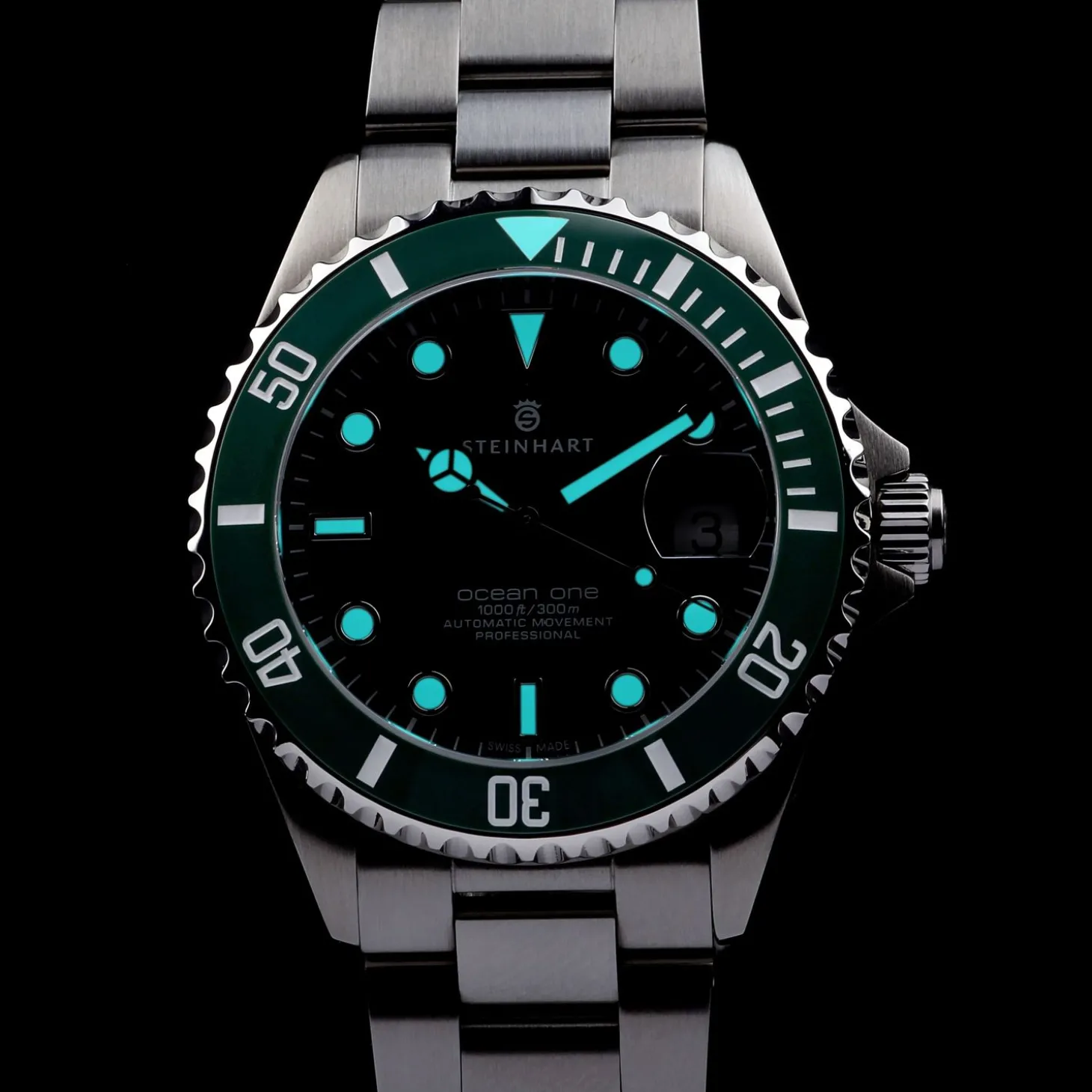 Steinhart Watches Ocean 39 Double-Green Ceramic Premium Diver Watch