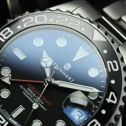 Steinhart Watches Ocean 39 Gmt Black Ceramic Diver Watch